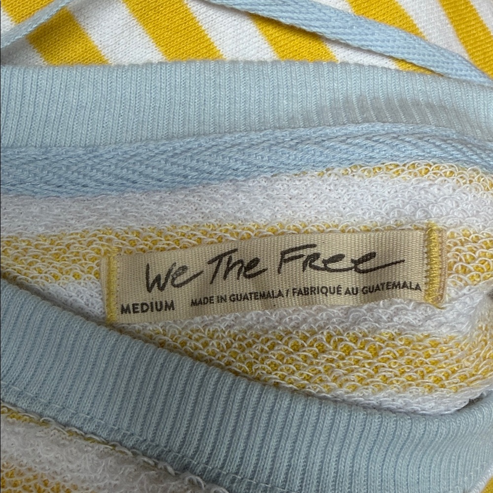 Free People Classic Striped Oversized Crewneck💛 - Picture 7 of 9